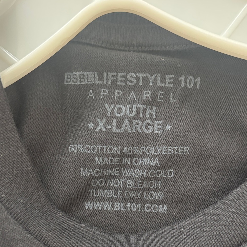 Kids Black Short-Sleeve Tee with Colorful Drip Logo - Picture 4 of 4